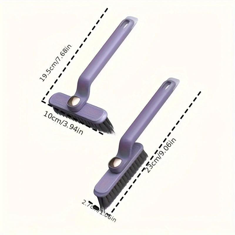 Щетка для уборки вращающаяся на 360° со встроенным пинцетом-скребком Фиолетовый (2610823754) - фото 9 Щетка для уборки вращающаяся на 360° со встроенным пинцетом-скребком Фиолетовый (2610823754) - фото 9