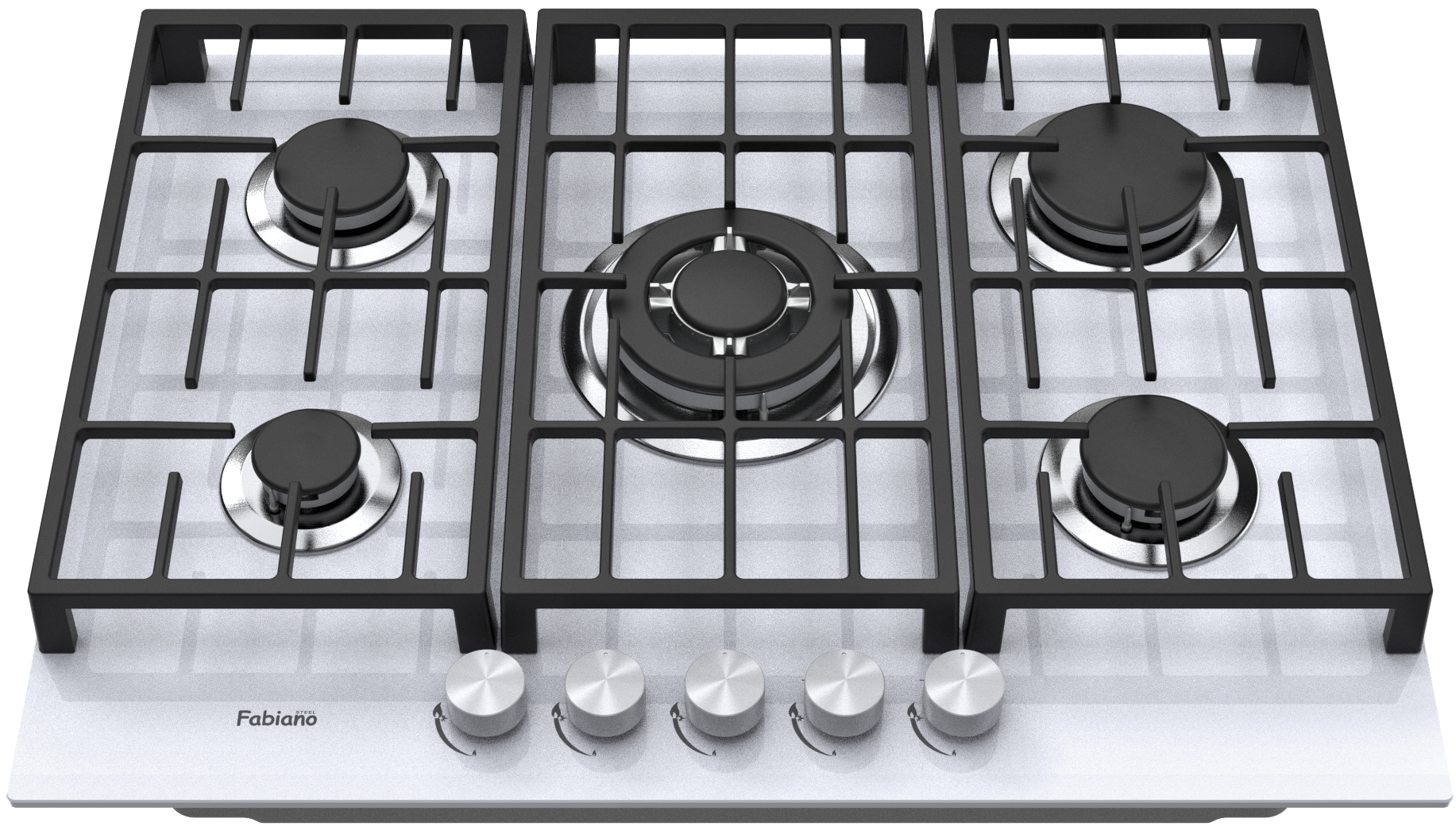Варильна поверхня газова Fabiano FHG 8255 VGHT White Glass (8111.406.1480)