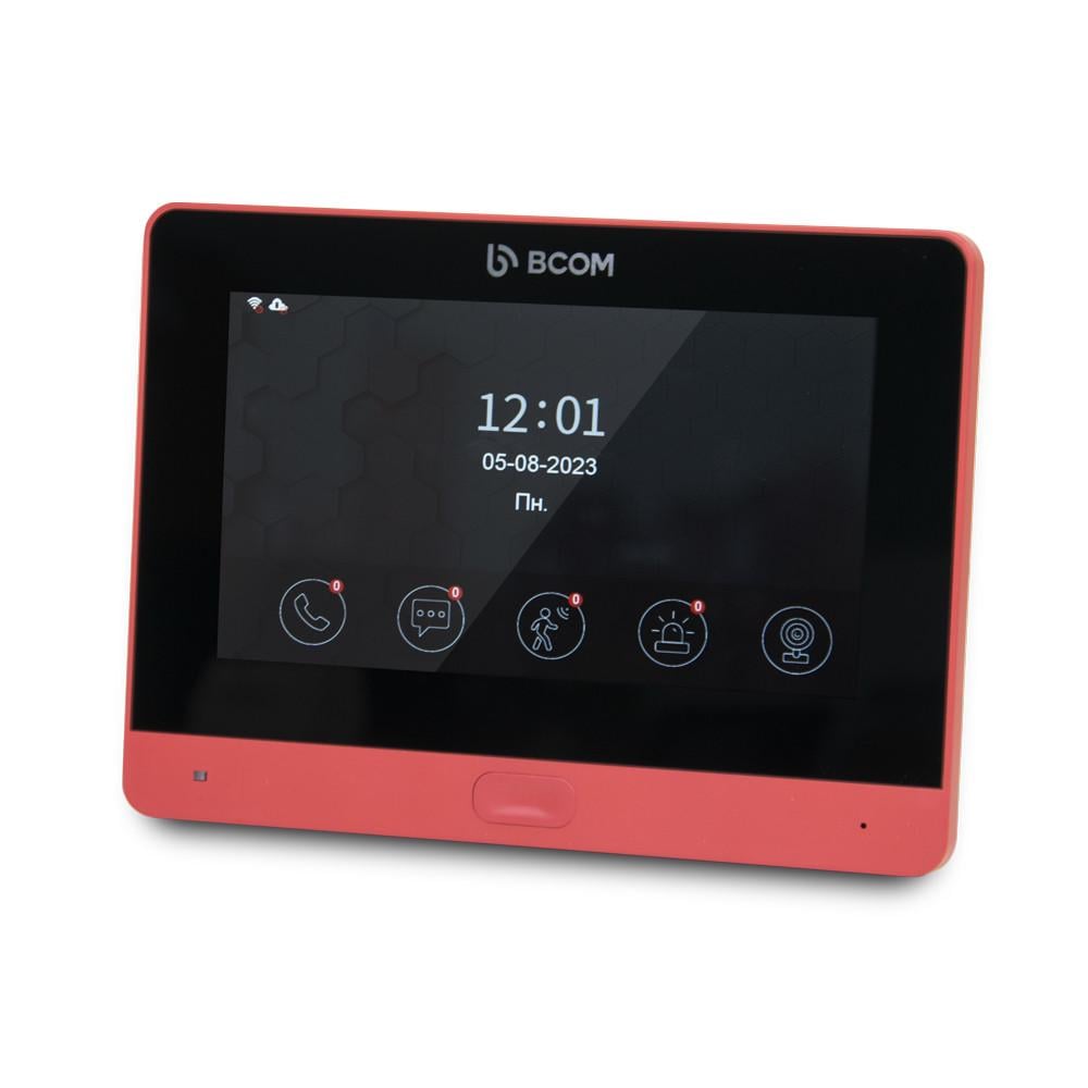 Відеодомофон BCOM Wi-Fi 7" BD-760FHD/T Red (2034324649)