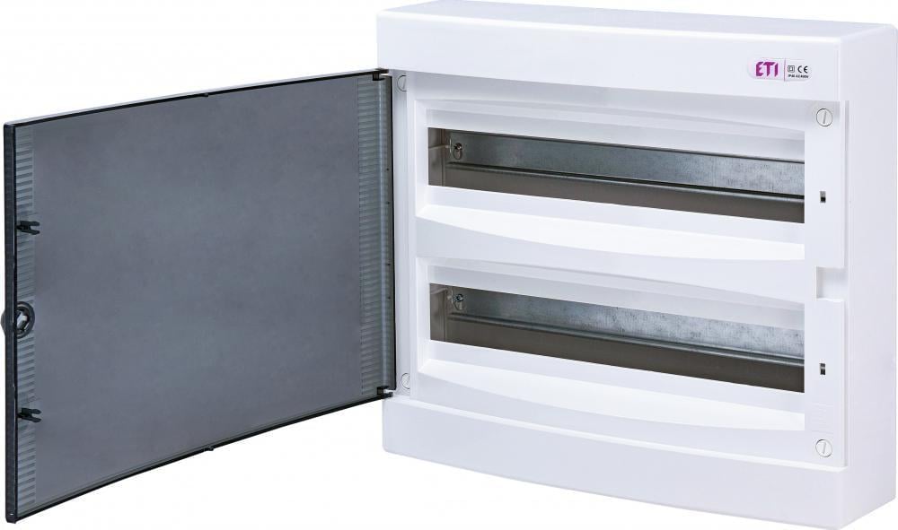 Щит распределительный ETI ECT 2x18 PT 36 модулей пластик 361х396х112 мм Прозрачный (1101081)