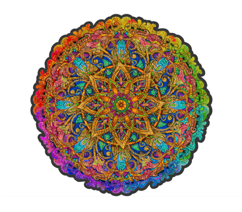 Пазл дерев'яний Таємнича Мандала А4 (1169-6)