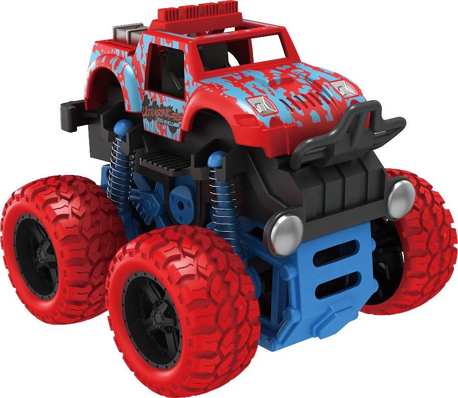 Инерционная игрушка Big Wheel Monster Zap трюковой автомобиль 1:36 4X4 Красный (SUN3281)