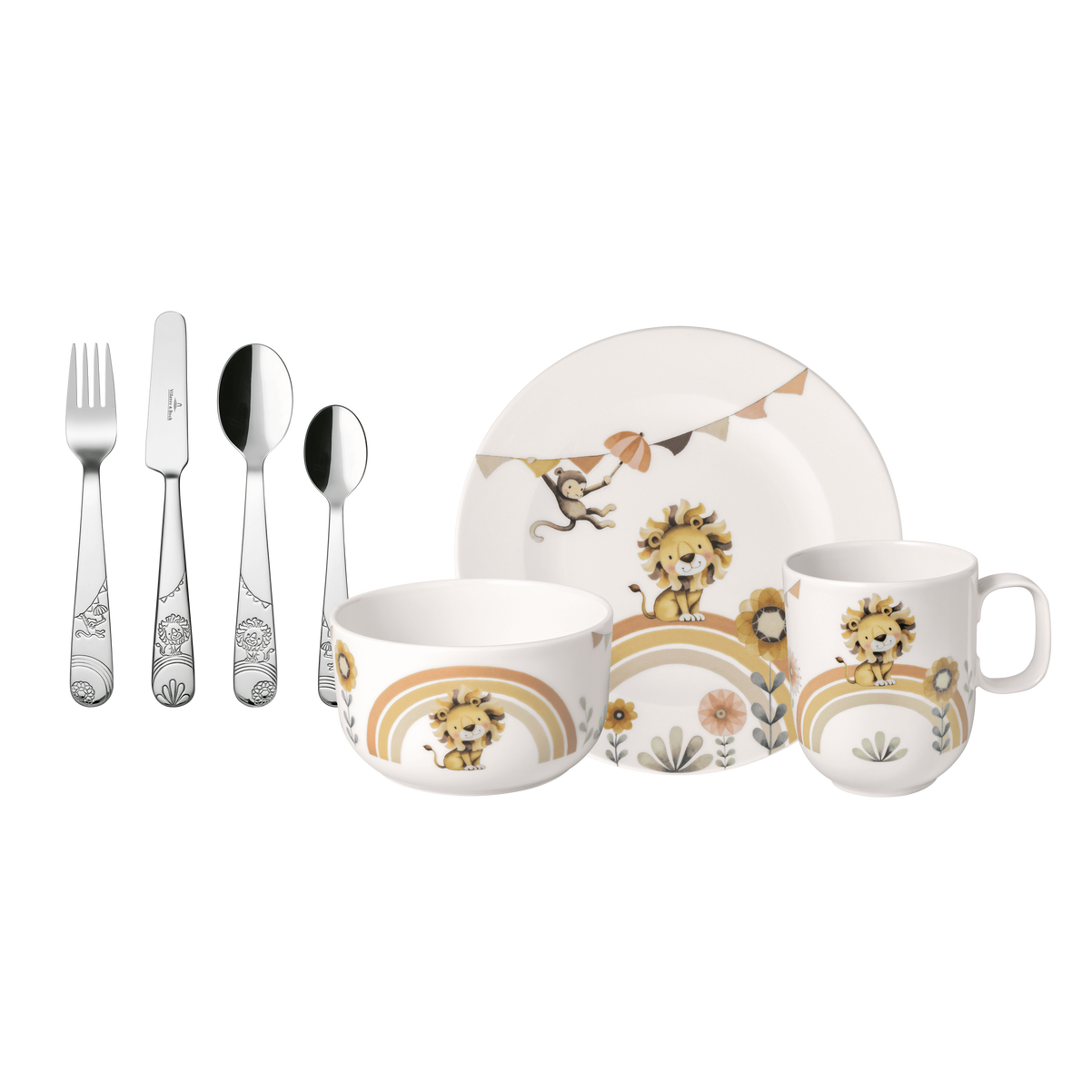 Набір посуду дитячий Villeroy & Boch Roar like a Lion 7 пр. (1486738435)