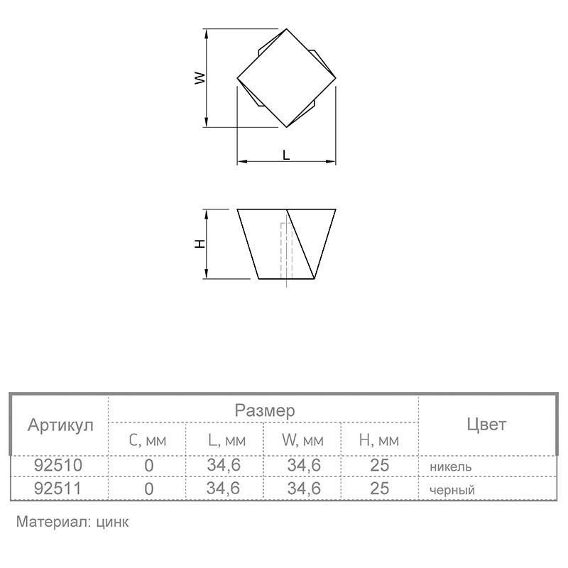 Мебельная ручка Rosa Fiori M 0800 Черный (92511) - фото 5 Мебельная ручка Rosa Fiori M 0800 Черный (92511) - фото 5