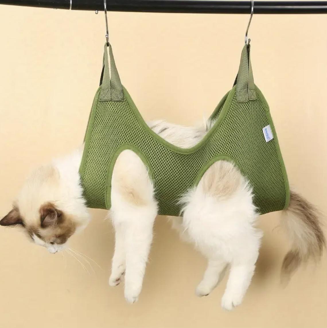 Гамак для груминга котов и собак Tarantino S Зеленый (6787076)
