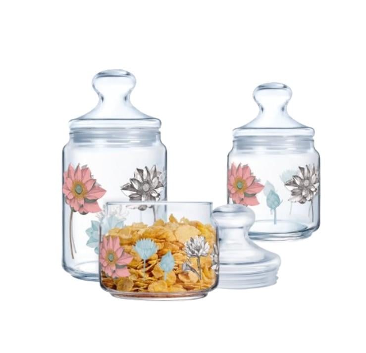 Банки для зберігання Luminarc CLUB DULASHI 0,5/0,75/1 л 3 шт.