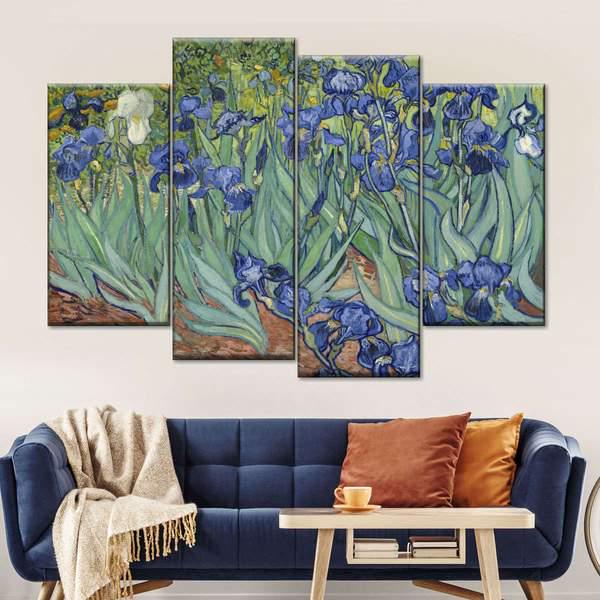 Модульная картина KIL Art Фиолетовая дымка из четырех частей 89x56 см (M4_M_239)