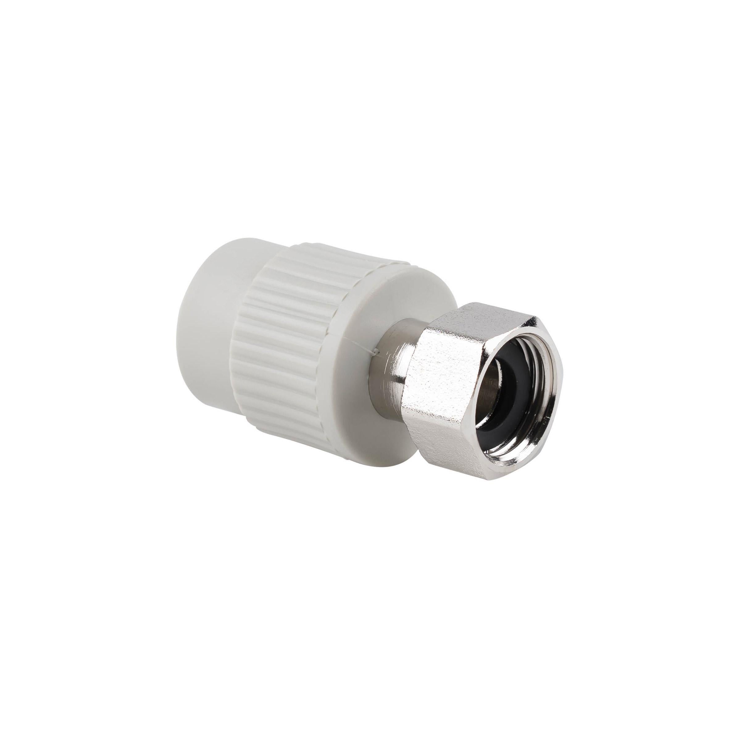 Муфта полипропиленовая Thermo Alliance 20х1/2"В с накидной гайкой для полипропиленовых труб