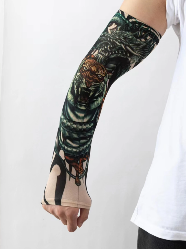 Рукав еластичний Дракон з Тигром 1 шт. Різнокольоровий (27086321) - фото 2 Рукав еластичний Дракон з Тигром 1 шт. Різнокольоровий (27086321) - фото 2