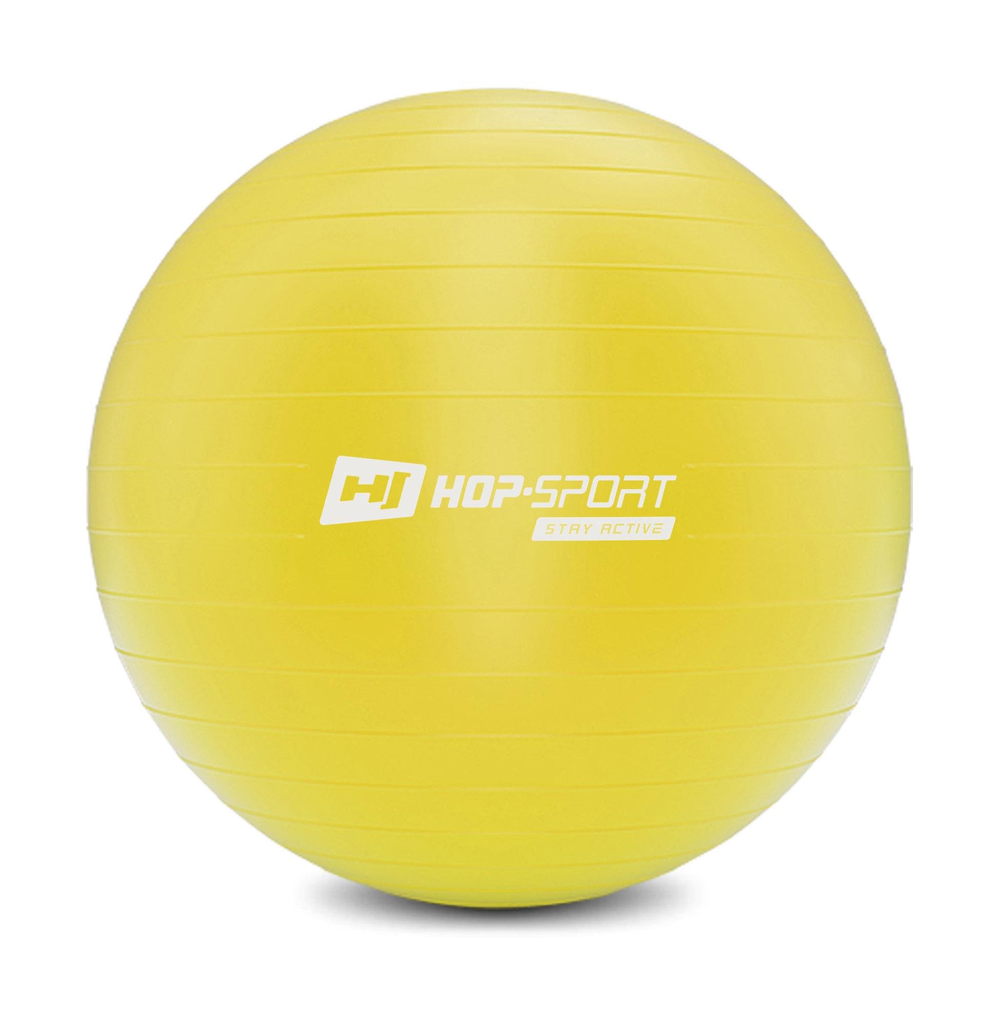 Фітбол Hop-Sport 45 см + насос Жовтий