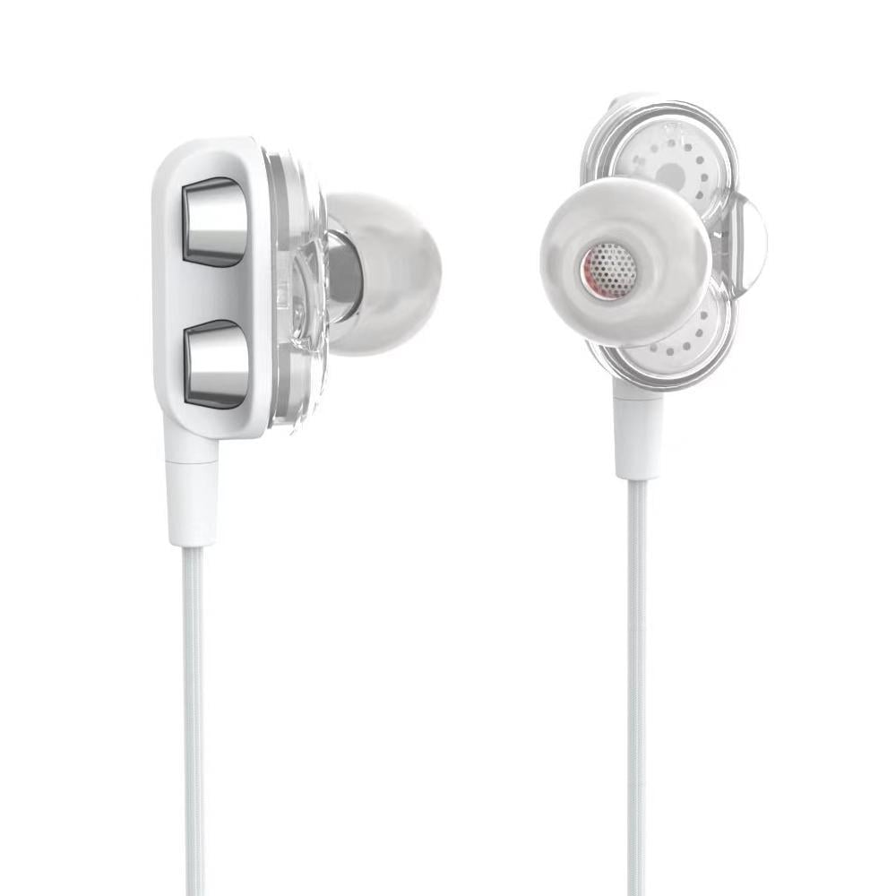 Гарнитура проводная SkyDolphin SR21 Four Speakers mini-jack 3,5 мм Белый (628194)