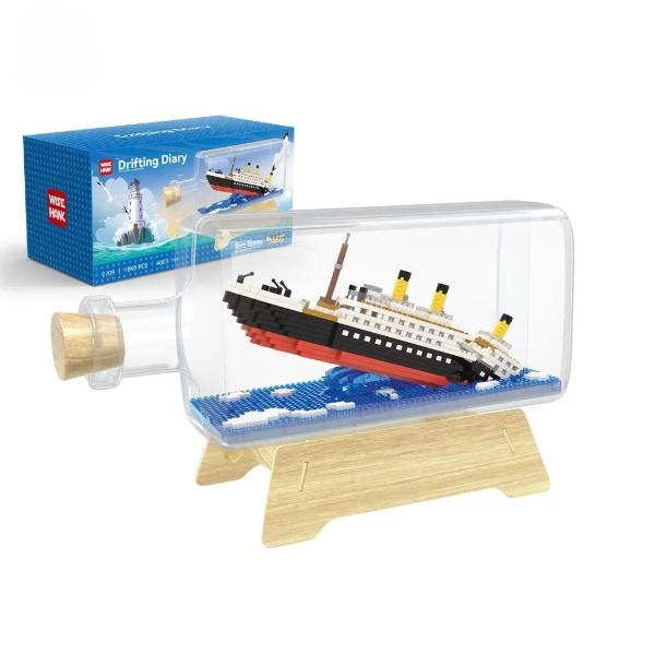 Конструктор Titanic in bottle в бутылке 1040 деталей - фото 7 Конструктор Titanic in bottle в бутылке 1040 деталей - фото 7