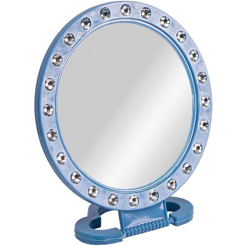 Кругле дзеркало D15,5 см Синій (2090D) Кругле дзеркало D15,5 см Синій (2090D)