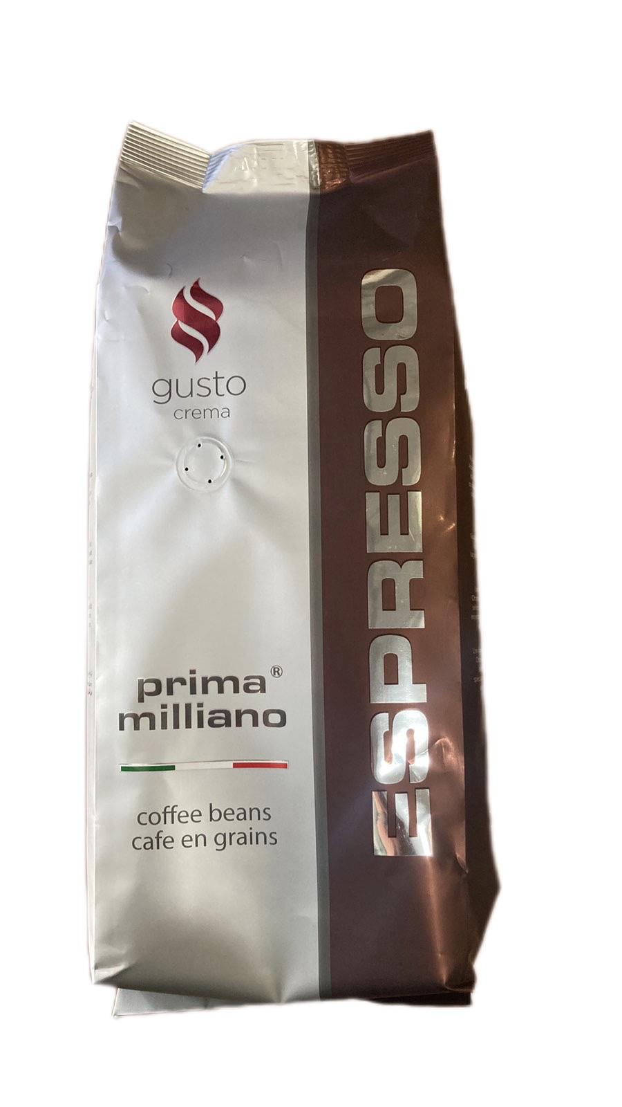 Кофе зерновой Prima Milliano ESPRESSO GUSTO CREMA 1000 г (00862)