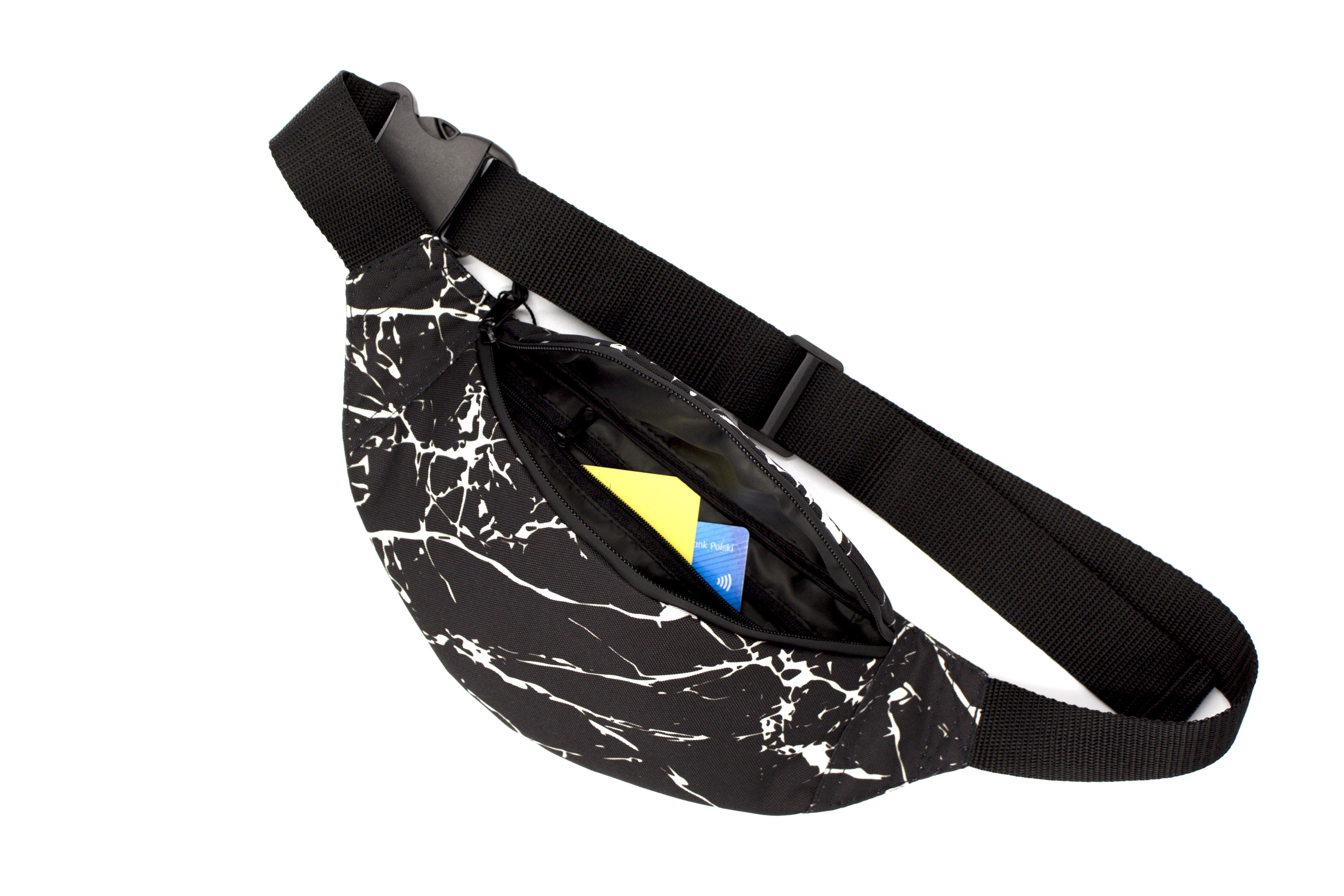 Сумка бананка Мрамор Черный (24415014) - фото 3 Сумка бананка Мрамор Черный (24415014) - фото 3