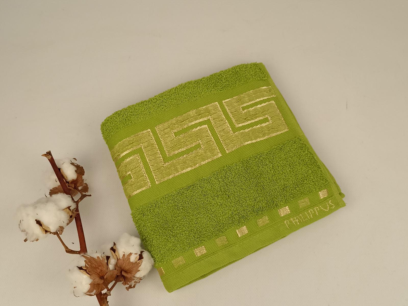 Рушник Philippus Collesium Krinkil Greek Cotton 50х90 см Салатовий (Е261) - фото 1