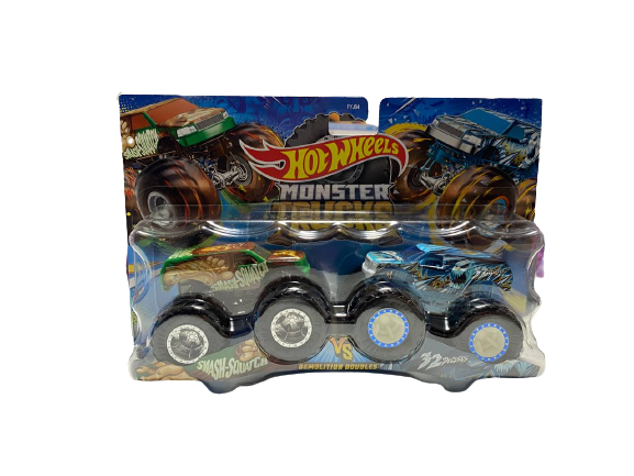 Набір машинок Hot Wheels Monster trucks Smash-squatch vs 32Degrees (FYJ64/HLT65) - фото 2