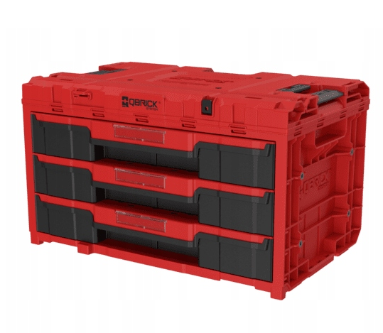 Ящик для инструмента Qbrick System ONE Drawer 3 Toolbox 2,0 RUHD Custom модульный с ручками 467х286х68 мм