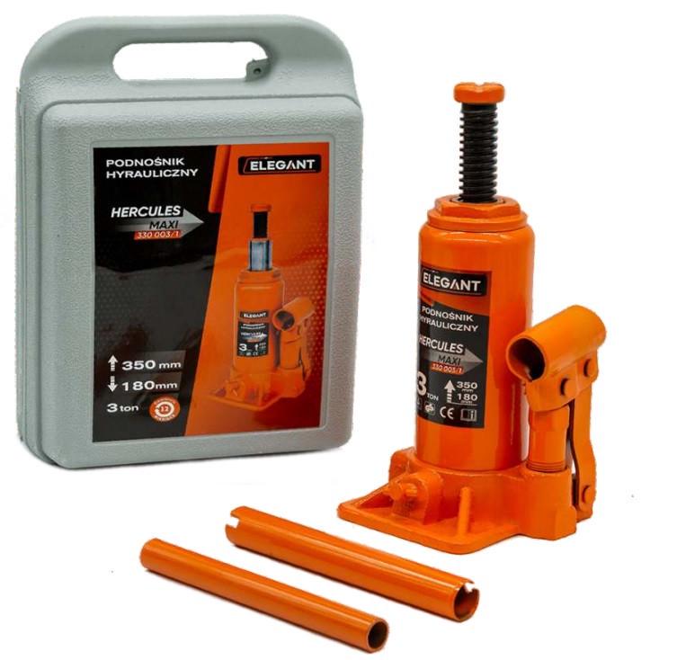 Домкрат гидравлический вертикальный в кейсе Elegant Plus 3 т 180-350 мм (EL 330 003/1)