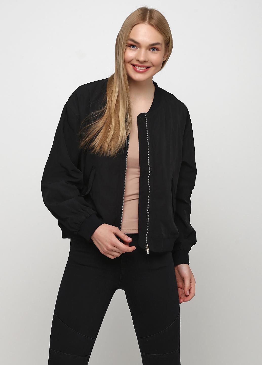 Бомбер Monki L Чорний (3889384)