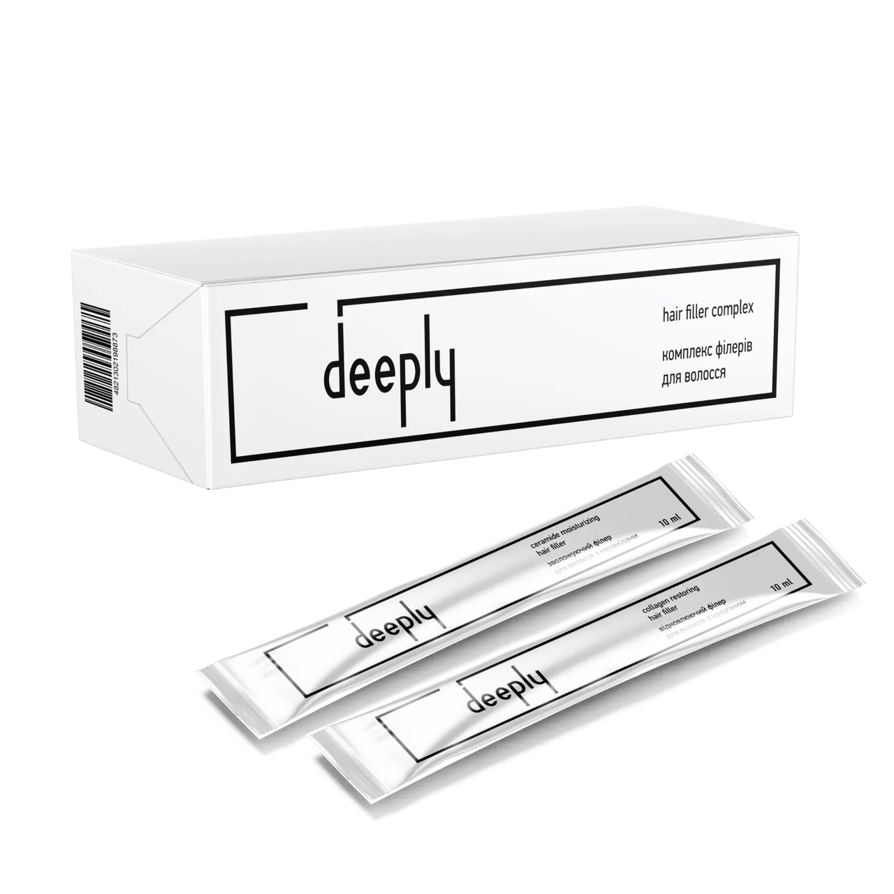 Набор филлеров для волос Deeply Hair Filler Complex с коллагеном и керамидами 6 шт.