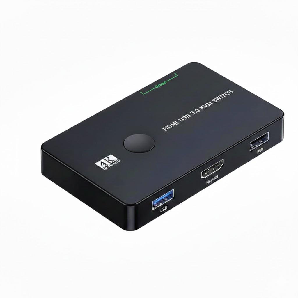 Перемикач HDMI KVM Switch USB 3.0 2 комп’ютери-1 монітор (31486729) Перемикач HDMI KVM Switch USB 3.0 2 комп’ютери-1 монітор (31486729)