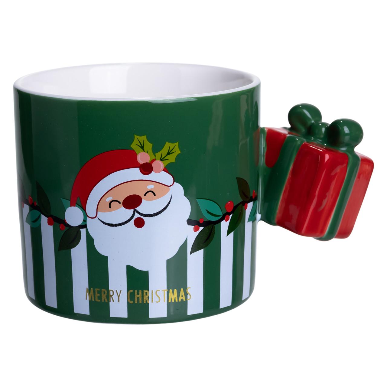 Чашка порцелянова Merry Christmas 400 мл Зелений (FM-CS-49GR) - фото 3 Чашка порцелянова Merry Christmas 400 мл Зелений (FM-CS-49GR) - фото 3