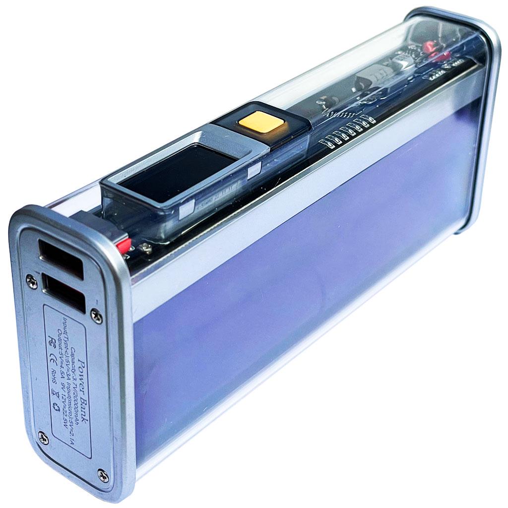 Повербанк Enrone Power QC/PD 22 W 22,5 W 20000 mAh Silver/Violet (11520734) - фото 2