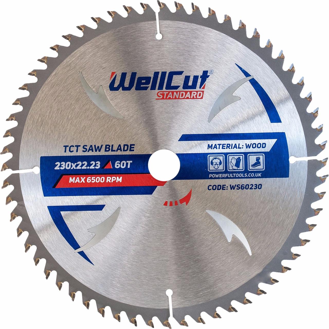 Диск пильный по дереву WellCut Standard 230х22.23 60 t