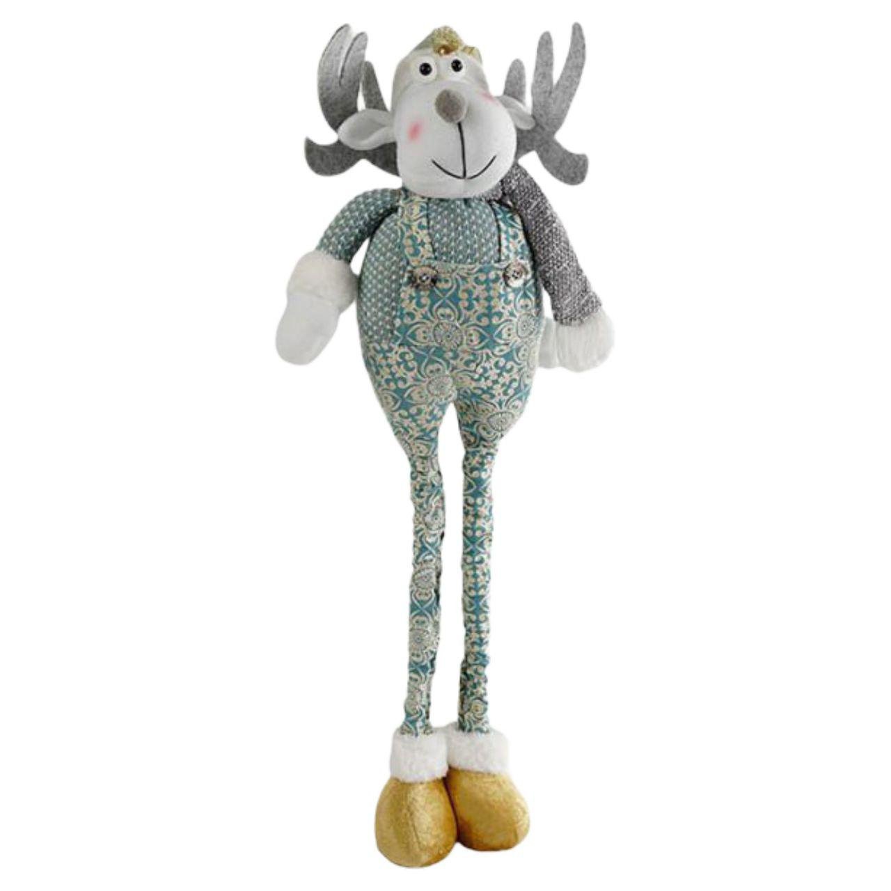 Новогодняя декоративная игрушка Олень C 67890 с телескопическими ножками