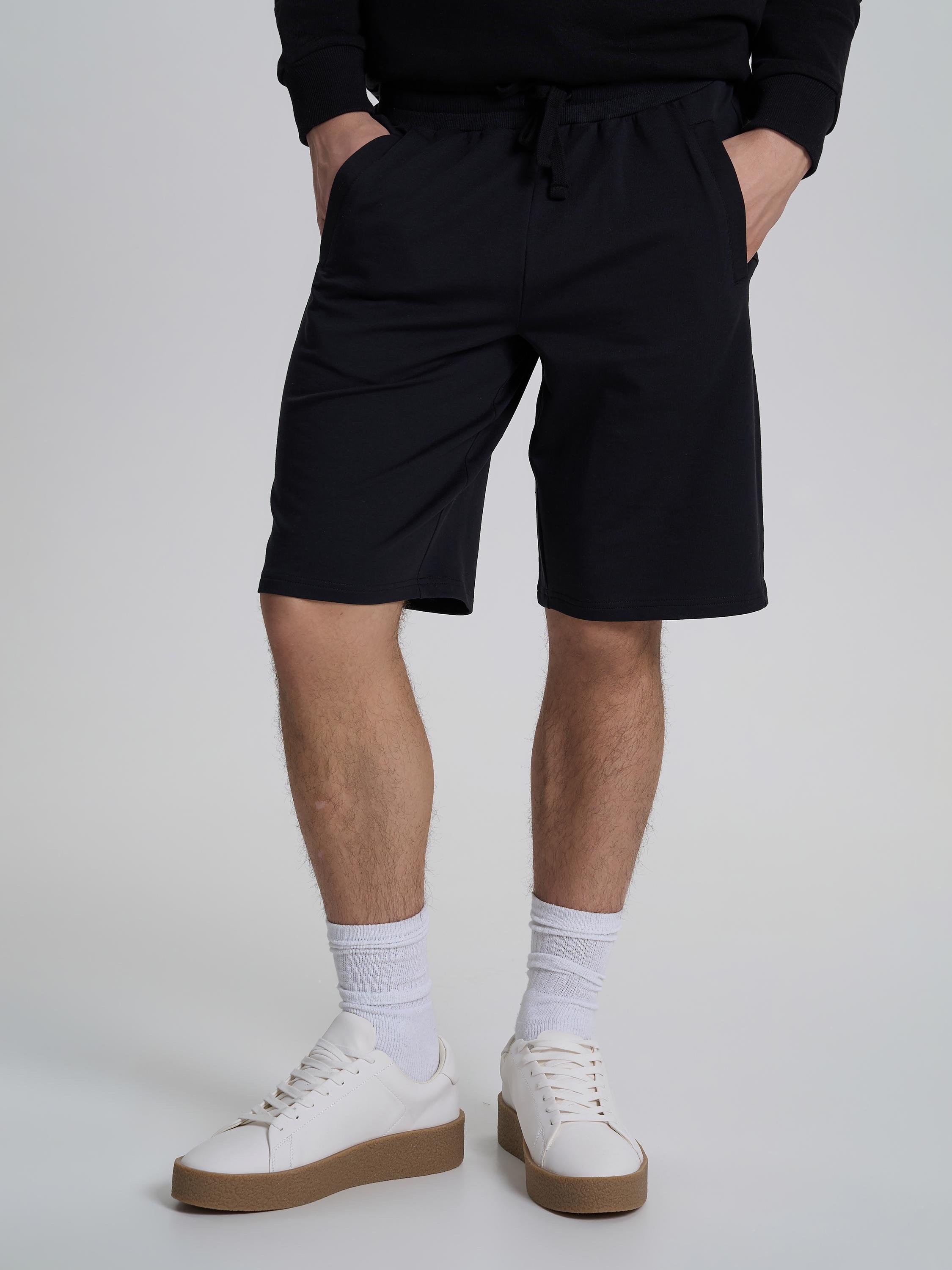 Шорты мужские однотонные ROZA 200242 3XL Черный (4824005578137)