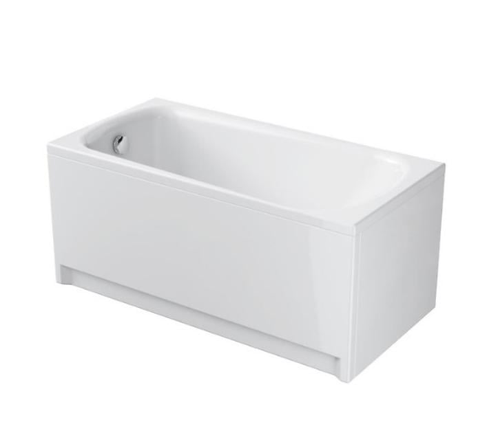 Ванна акриловая прямоугольная Cersanit ABS Nao универсальная с ножками 140x70 см ТИП 1 на 150 л Белый