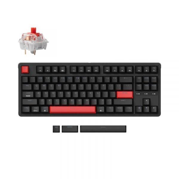 Клавиатура Keychron C3 Pro V2 K pro Red USB-A Hot-swap 8K EN/UKR RGB (C3PX-H1-UA)