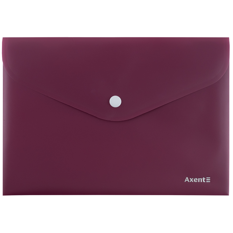 Папка на кнопке А5 Axent 12 шт. Earth colors Бордовый (1522-31-A)