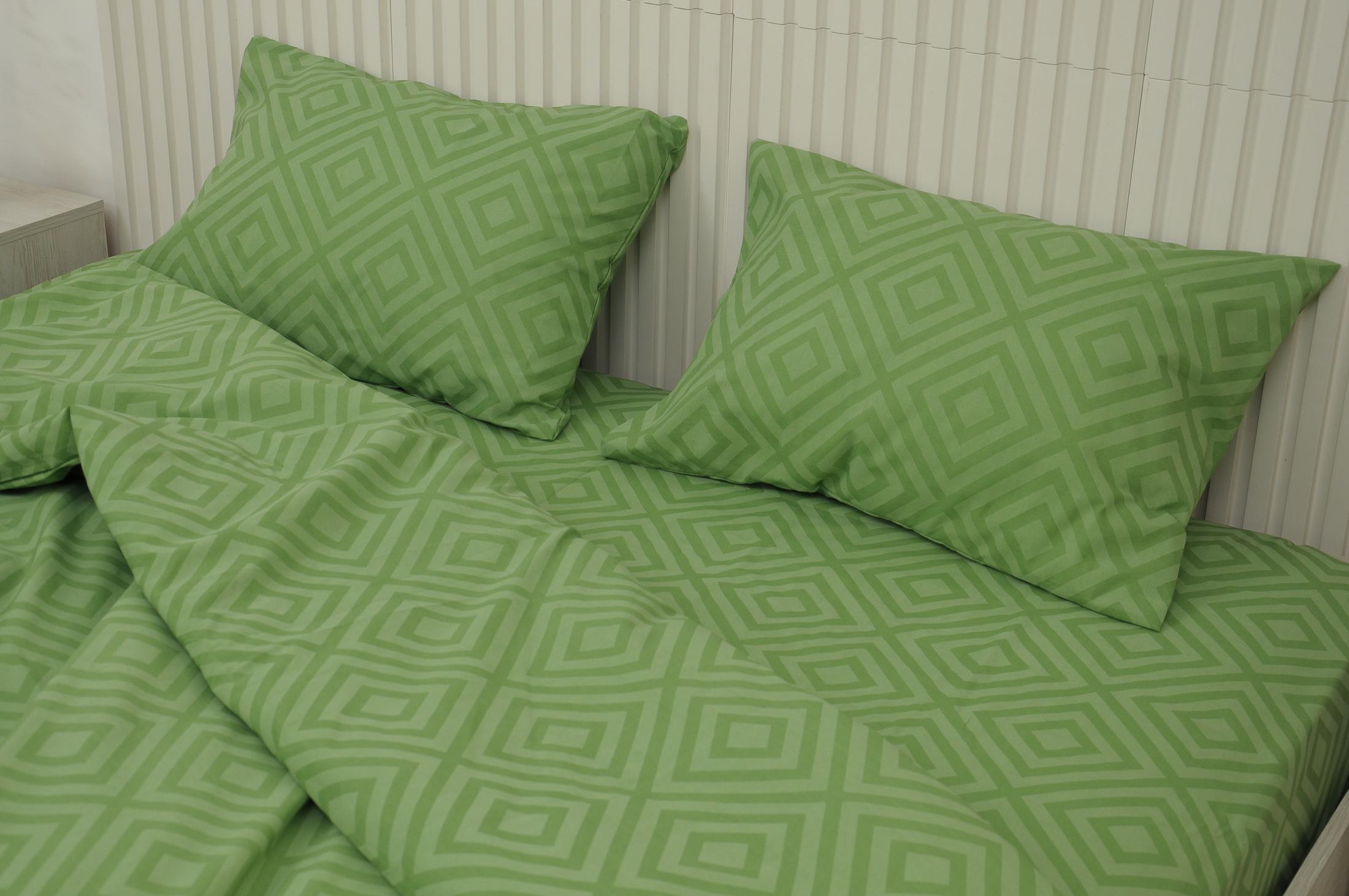 Комплект постельного белья полуторный Amore Glux-152 бязь Фисташковый (KPB-A1,5-Glux-152(50x70)_) - фото 5 Комплект постельного белья полуторный Amore Glux-152 бязь Фисташковый (KPB-A1,5-Glux-152(50x70)_) - фото 5