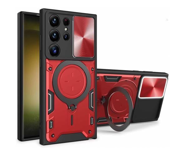 Чехол накладка Omeve Magnetic Ring для Samsung Galaxy S24 Ultra Красный Чехол накладка Omeve Magnetic Ring для Samsung Galaxy S24 Ultra Красный