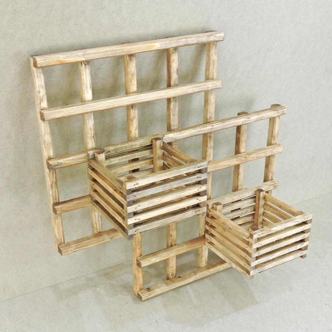 Полиця настінна для квітів з дерева Жуїс Мускат (ЦВС-002907)