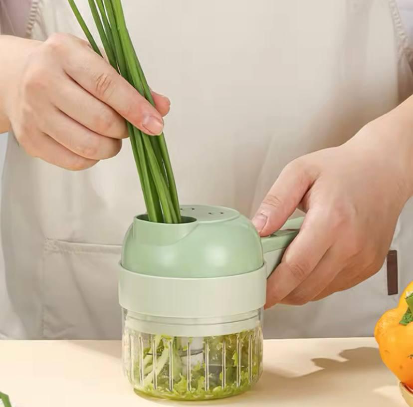 Овощерезка с насадками электрическая FOOD CHOPPER 4в1 (20223f4f) - фото 2 Овощерезка с насадками электрическая FOOD CHOPPER 4в1 (20223f4f) - фото 2