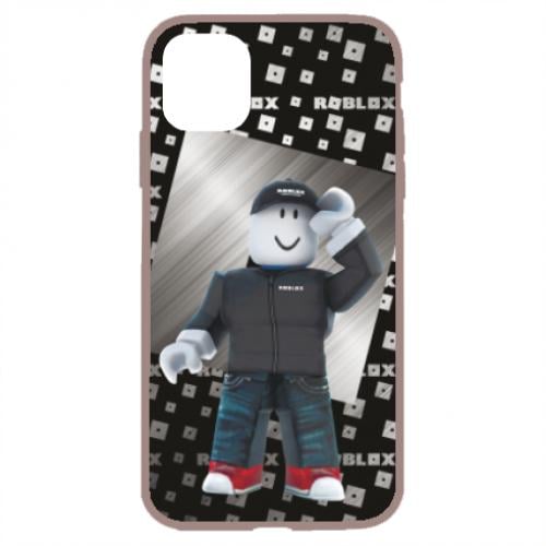 Чехол для iPhone 11 Roblox And Metal Logo