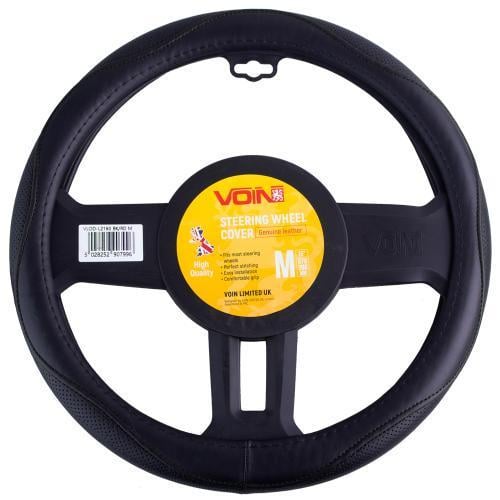 Чехол для руля VLOD-L2160 BK M БО один шов кожа Черный (2325765426)