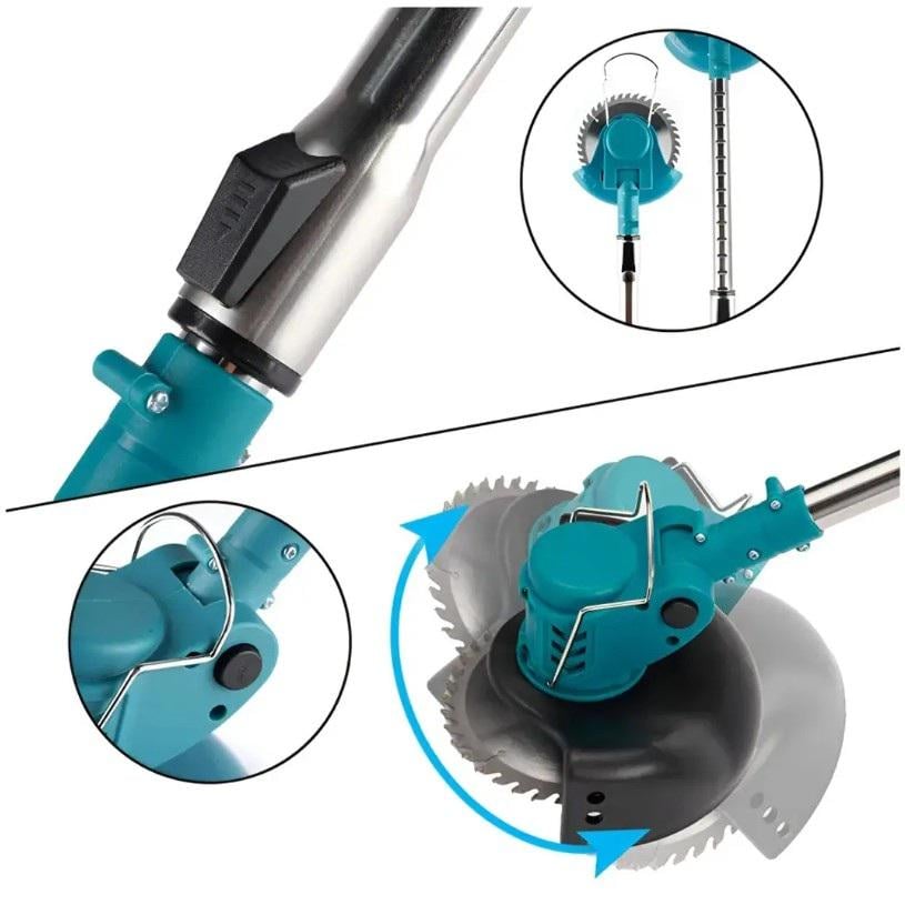 Газонокосарка садова електрична 3 типи насадок/колеса та акумулятори 2 шт. 48V (25738220) - фото 6