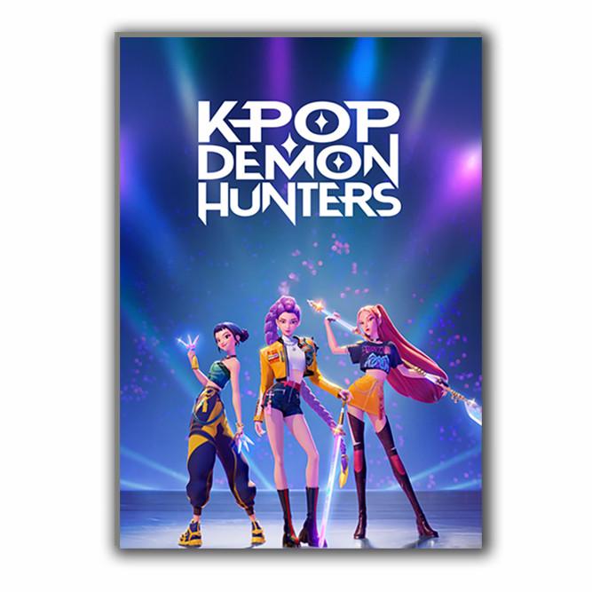 Постер плакат Кейпоп-охотницы на демонов KPop Demon Hunters А3 42х29 см (poster_0860)