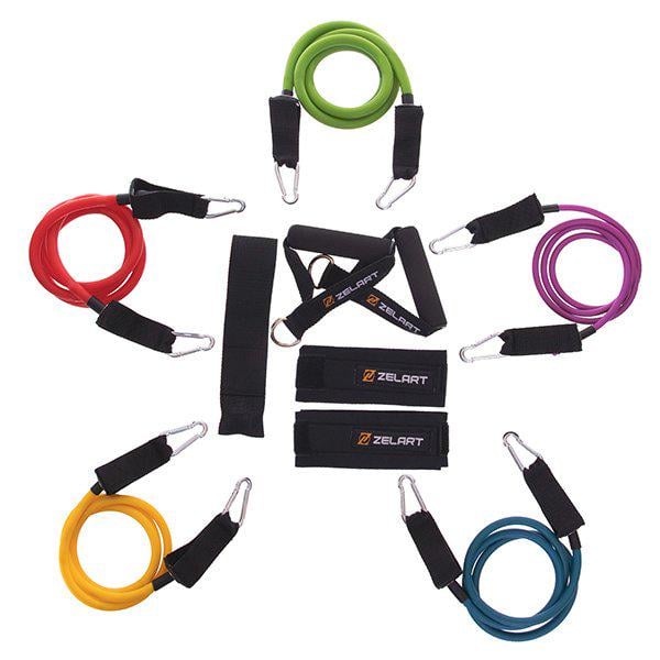 Еспандер Resistance Band FI-2625 багатофункціональний для фітнесу 5 джгутів (56363173) - фото 1