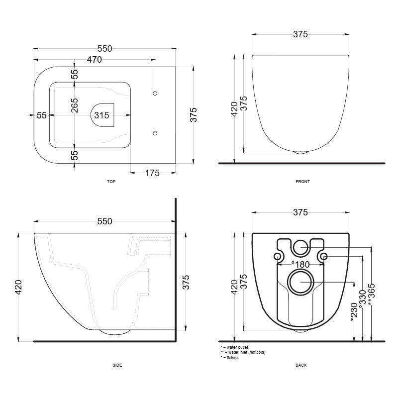 Унитаз подвесной Cielo Shui Comfort SHCOVSKCPVSHCOTFCM безобедочное сиденье с микролифтом (192436) - фото 4
