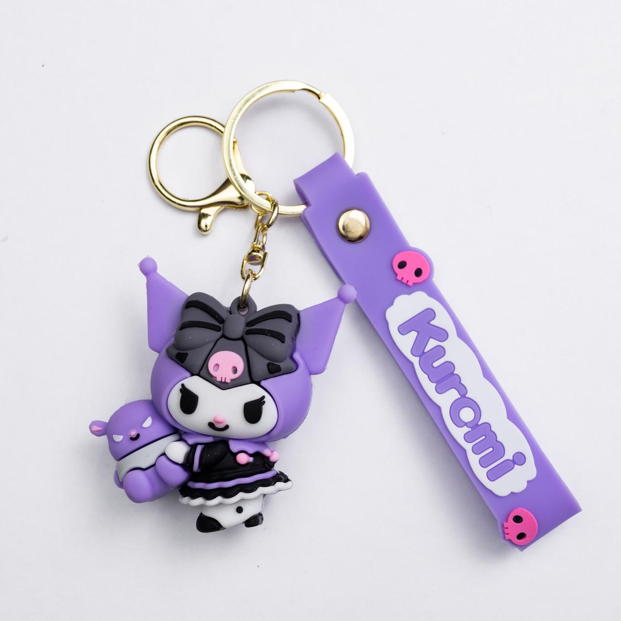 Брелок для ключей Kuromi 4,5х6 см Фиолетовый (HP-55-25V)