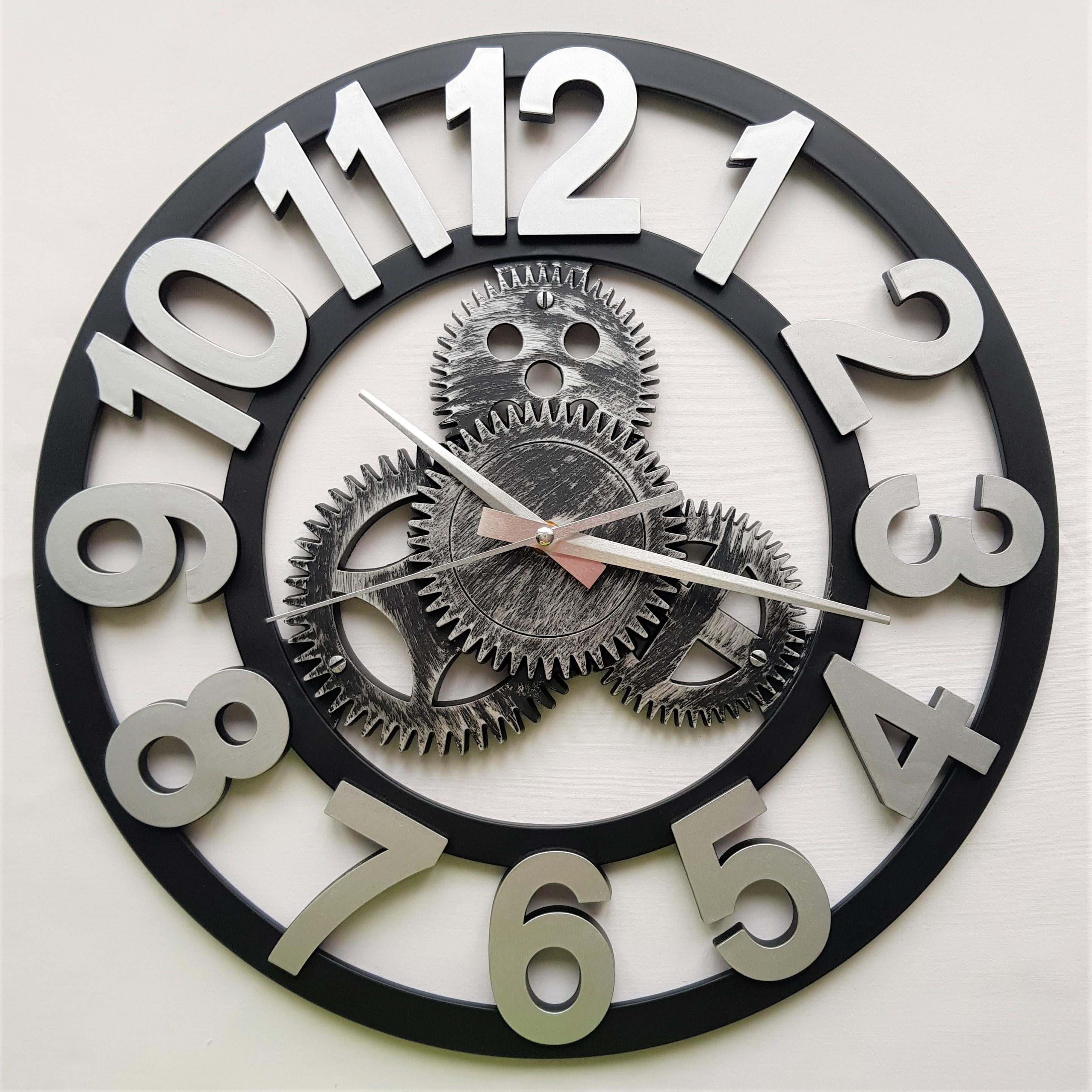 Часы настенные Ti-Time Лофт1 40 см Серебристый (Loft1-Пласт-S-400)