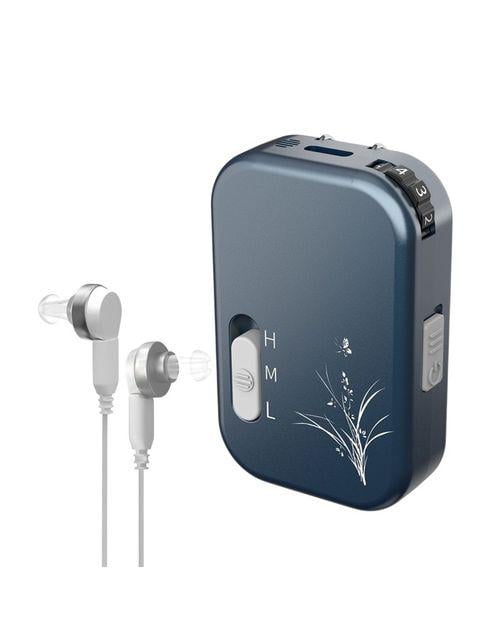 Підсилювач слуху VivaPhon акумуляторний кишеньковий з подвійним навушником (J-101D)