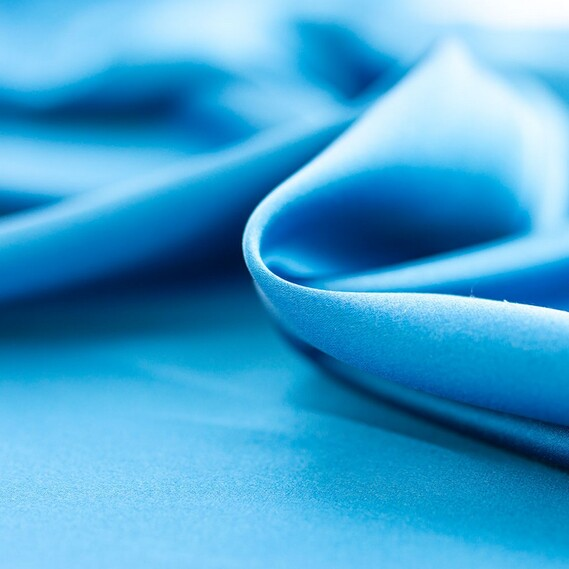 Ткань шелк-атлас IDEIA Armani 1,4 м Морская глубина (2200003952223)