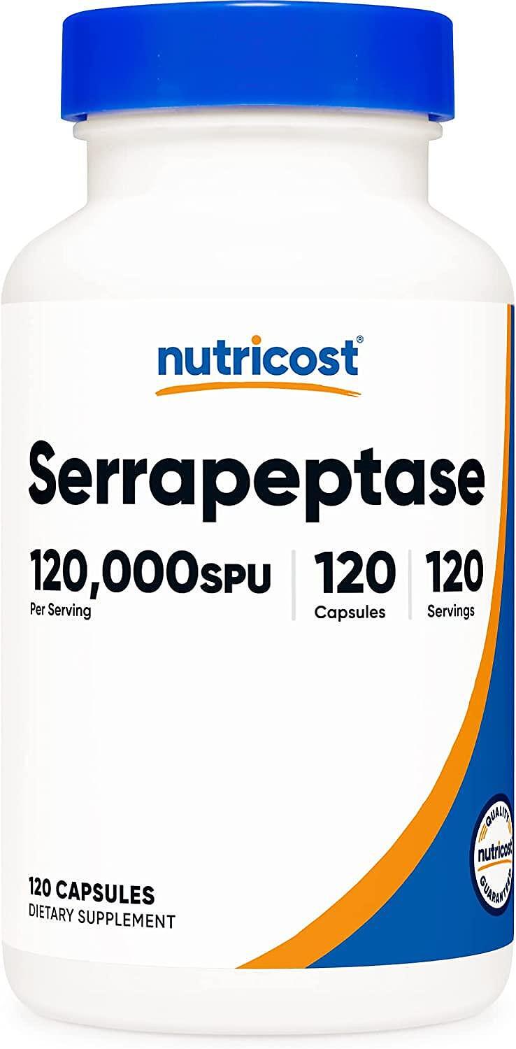 Серрапептаза Nutricost Serrapeptase 40,000 SPU 120 капс.