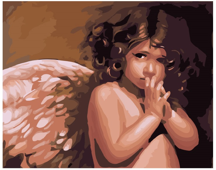 Картина по номерам Brushme Ангелочек (GX6269) Картина по номерам Brushme Ангелочек (GX6269)